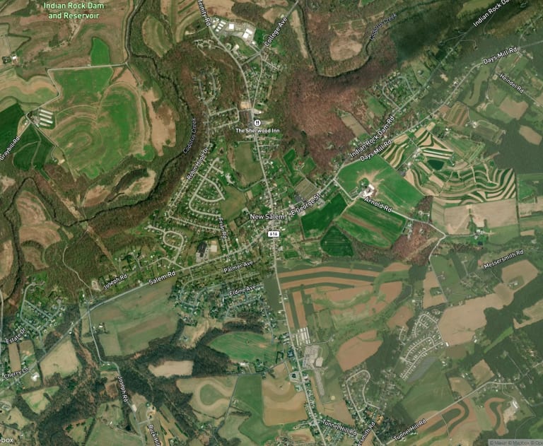 Map of York New Salem