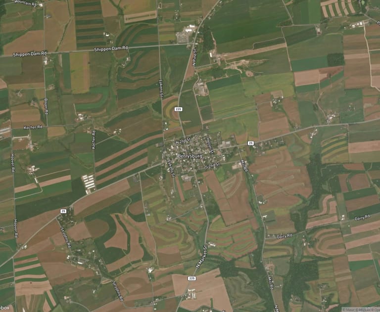Map of Berrysburg