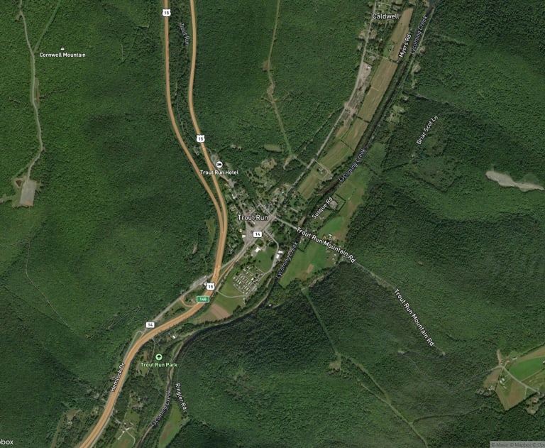 Map of Trout Run