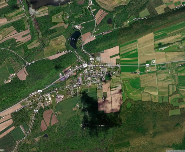 Map of Beaver Springs