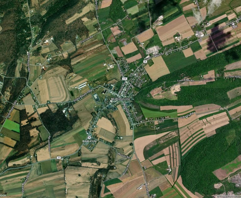 Map of McAlisterville