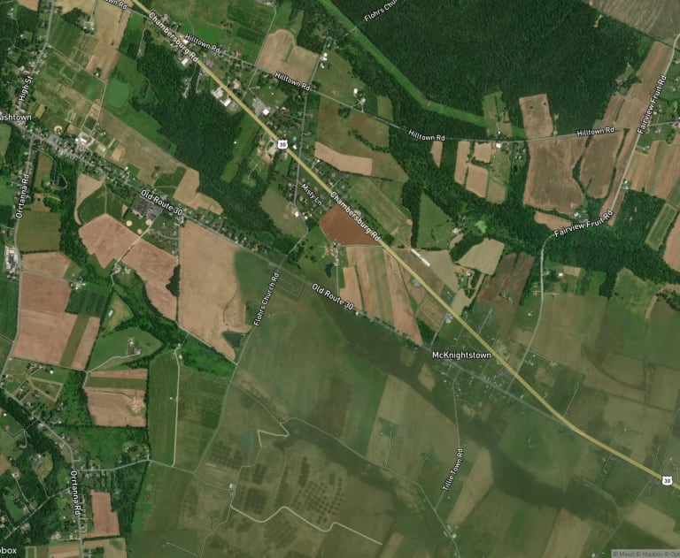 Map of McKnightstown