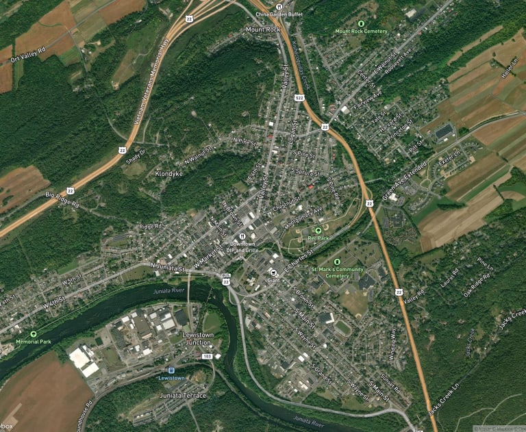 Map of Lewistown