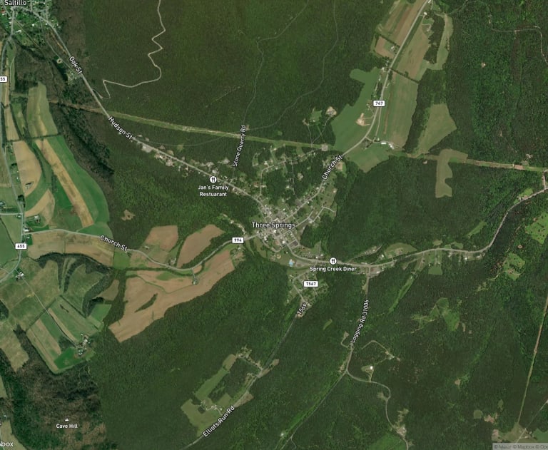 Map of Three Springs