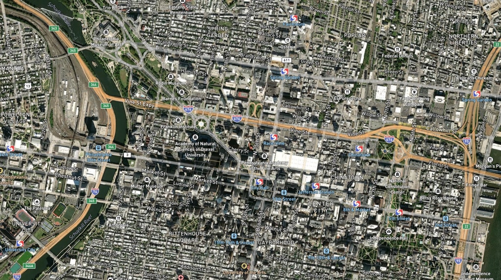 Map of Philadelphia