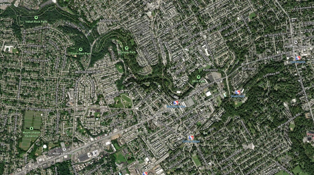 Map of Clifton Heights