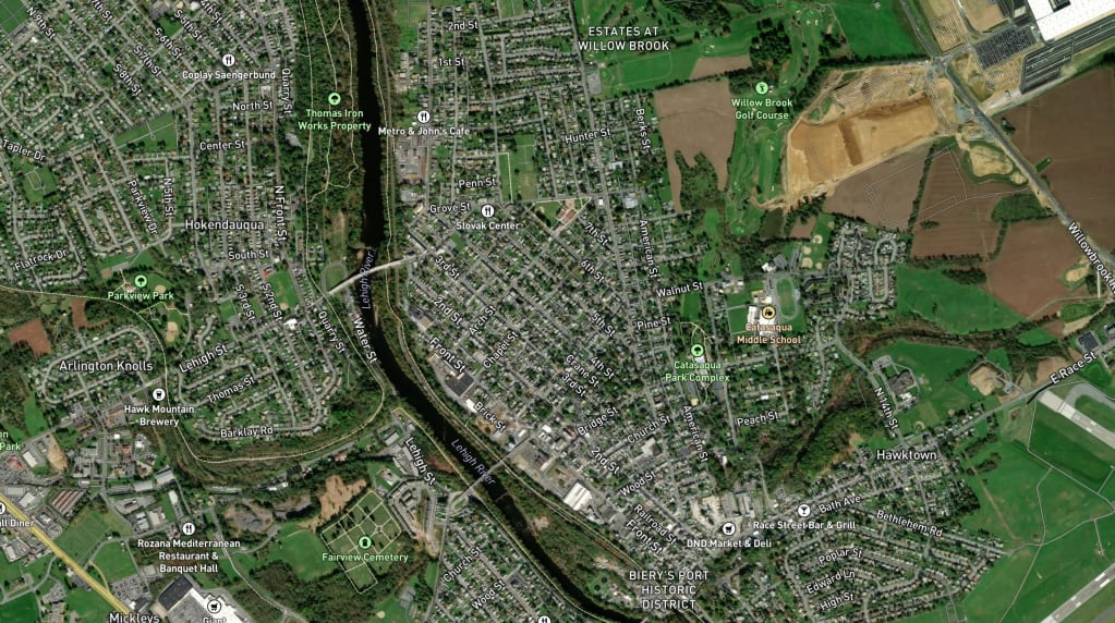 Map of Catasauqua