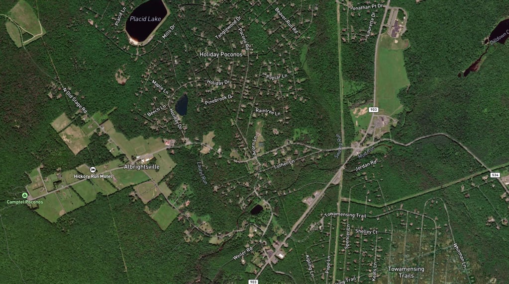 Map of Albrightsville