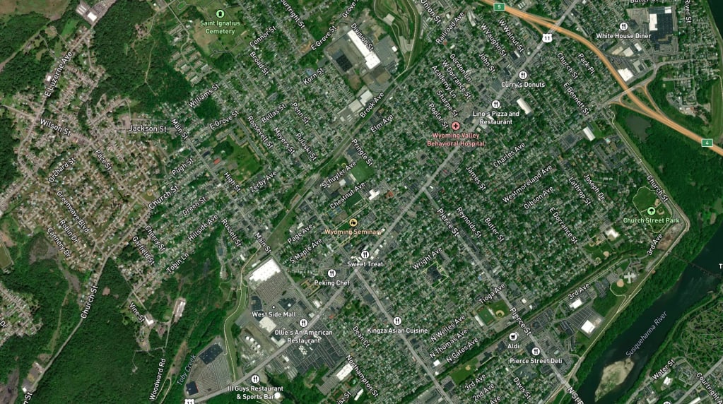 Map of Kingston