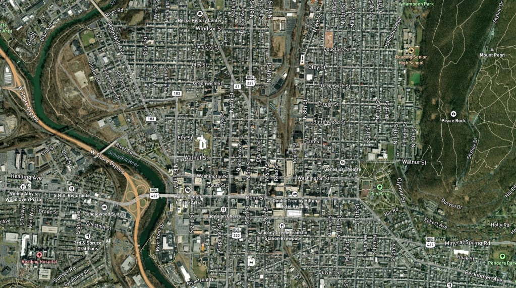 Map of Reading