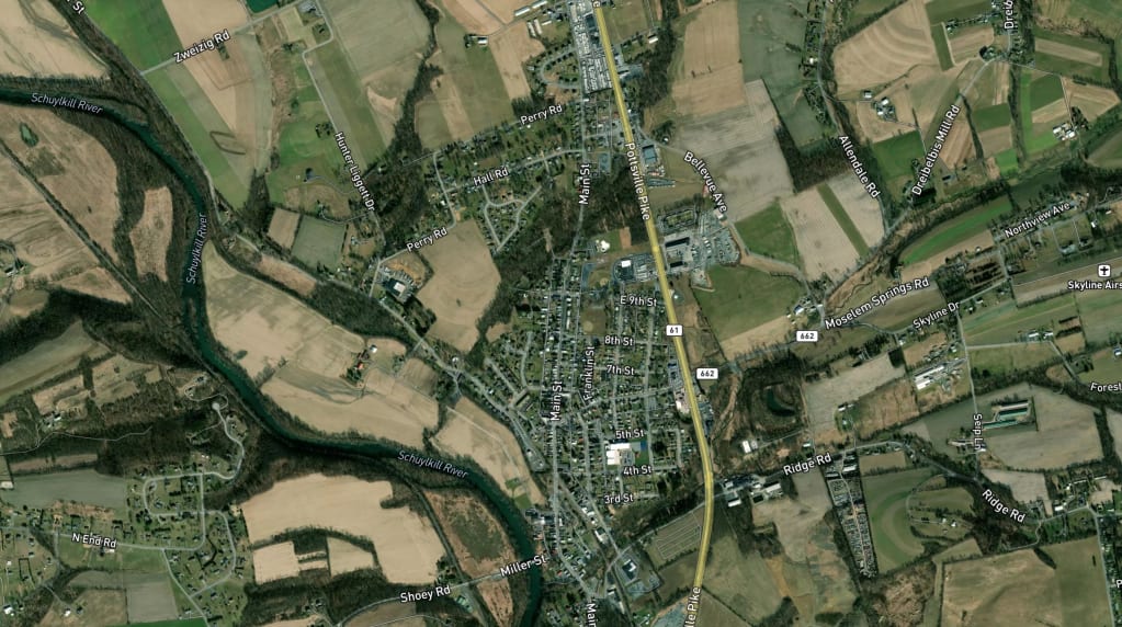 Map of Shoemakersville
