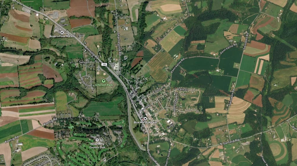 Map of Bernville