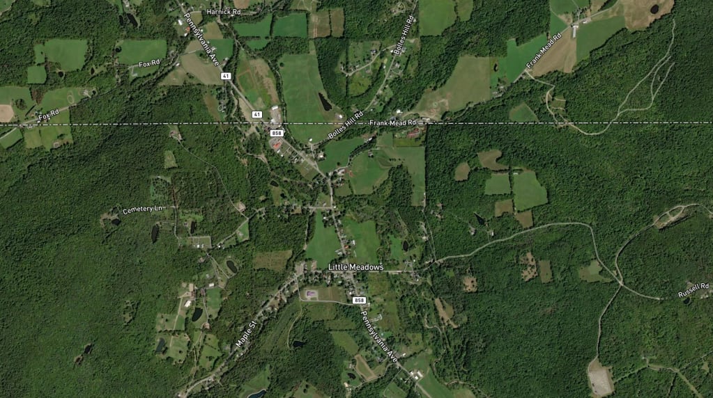 Map of Little Meadows