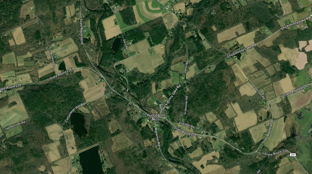 Map of Huntington Mills