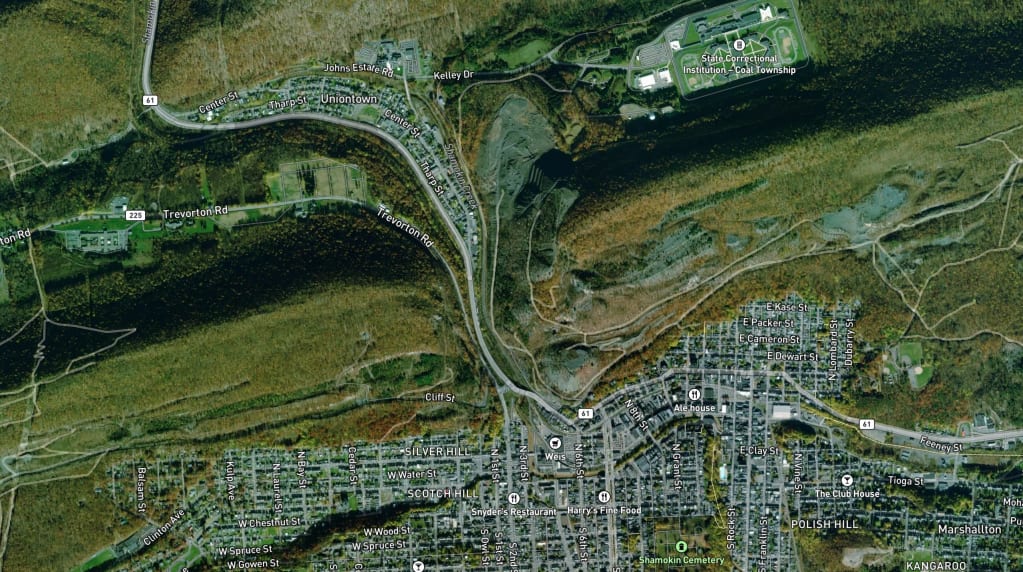 Map of Coal Township