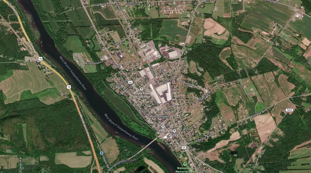 Map of Watsontown
