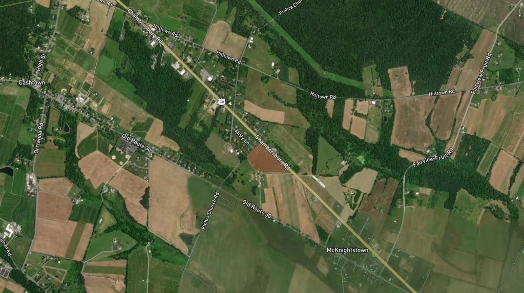 Map of McKnightstown