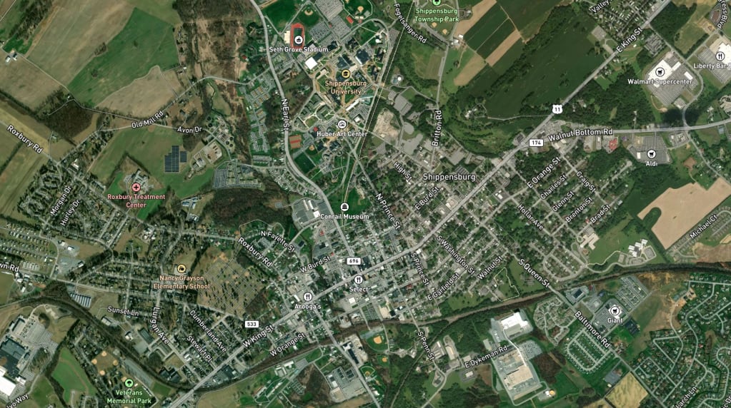 Map of Shippensburg