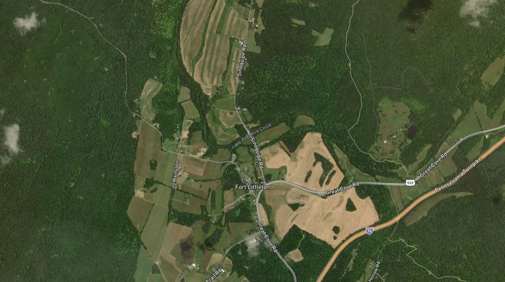 Map of Fort Littleton