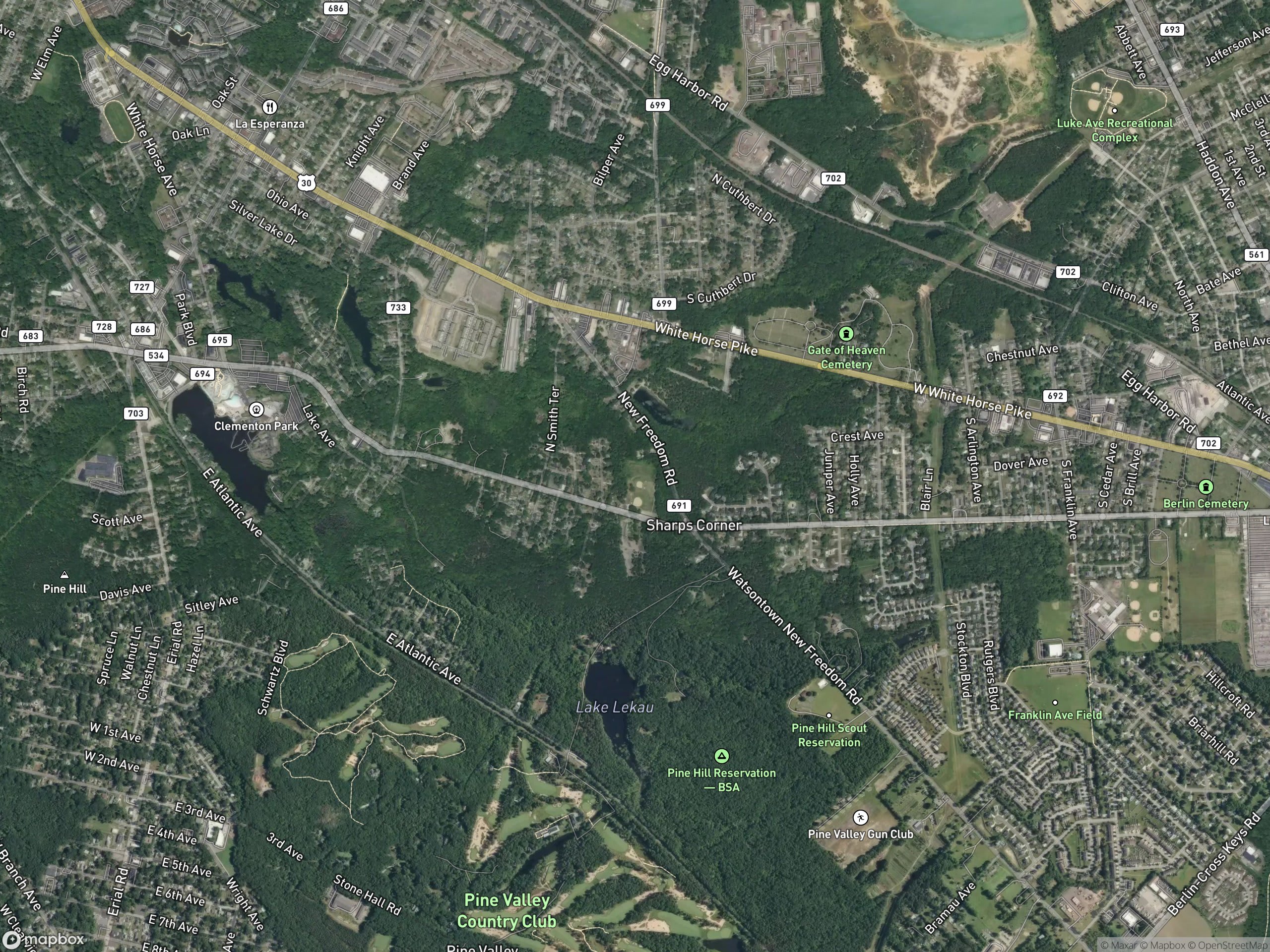 Map of Camden County