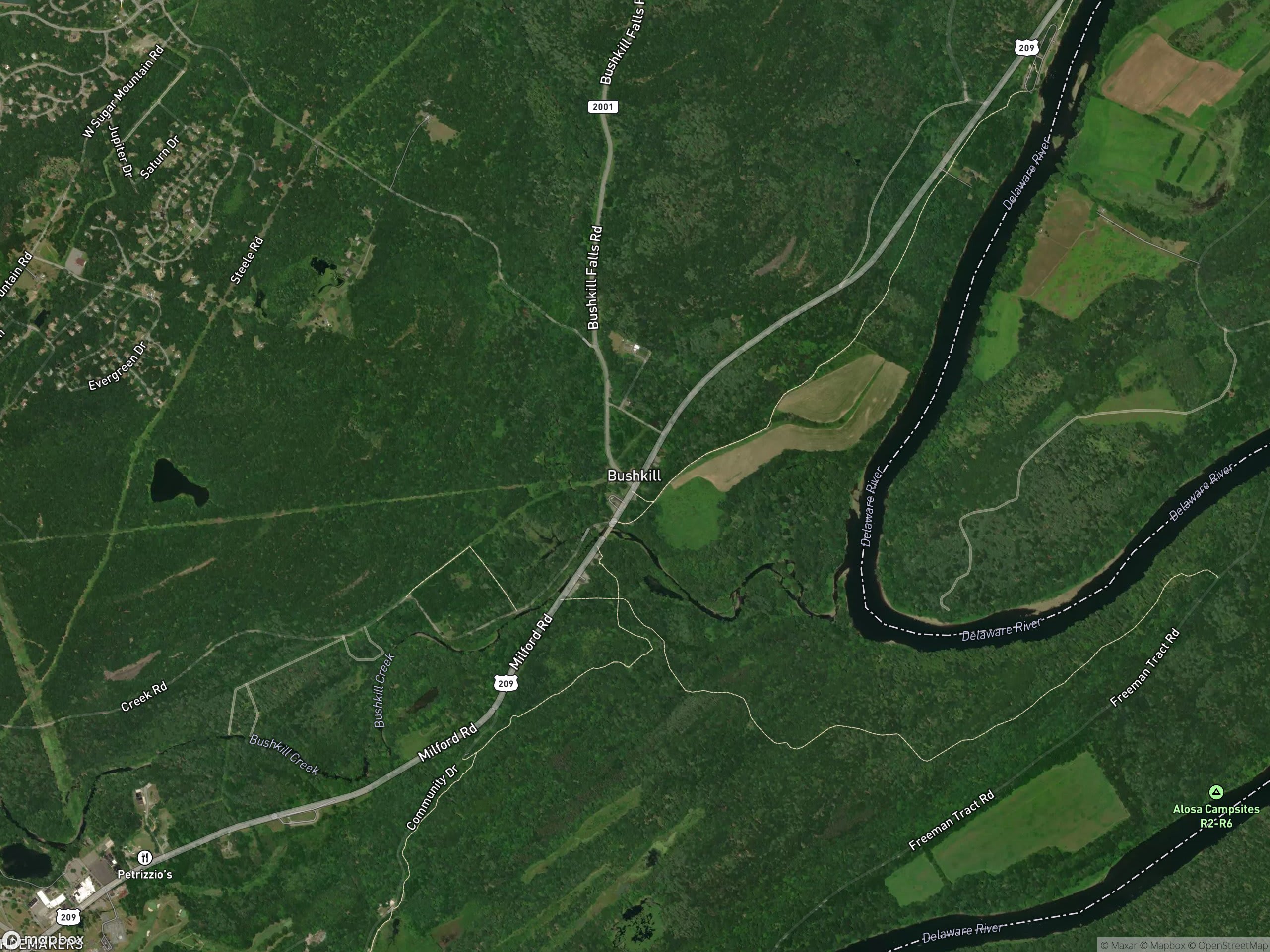 Map of Bushkill