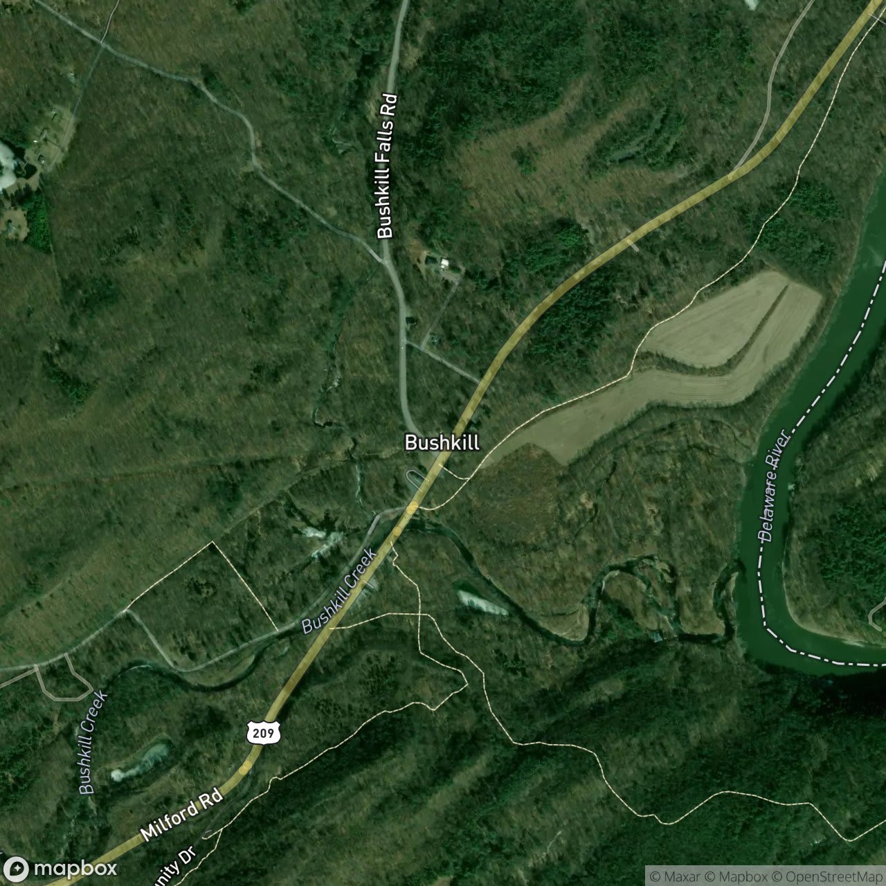 Map of Bushkill