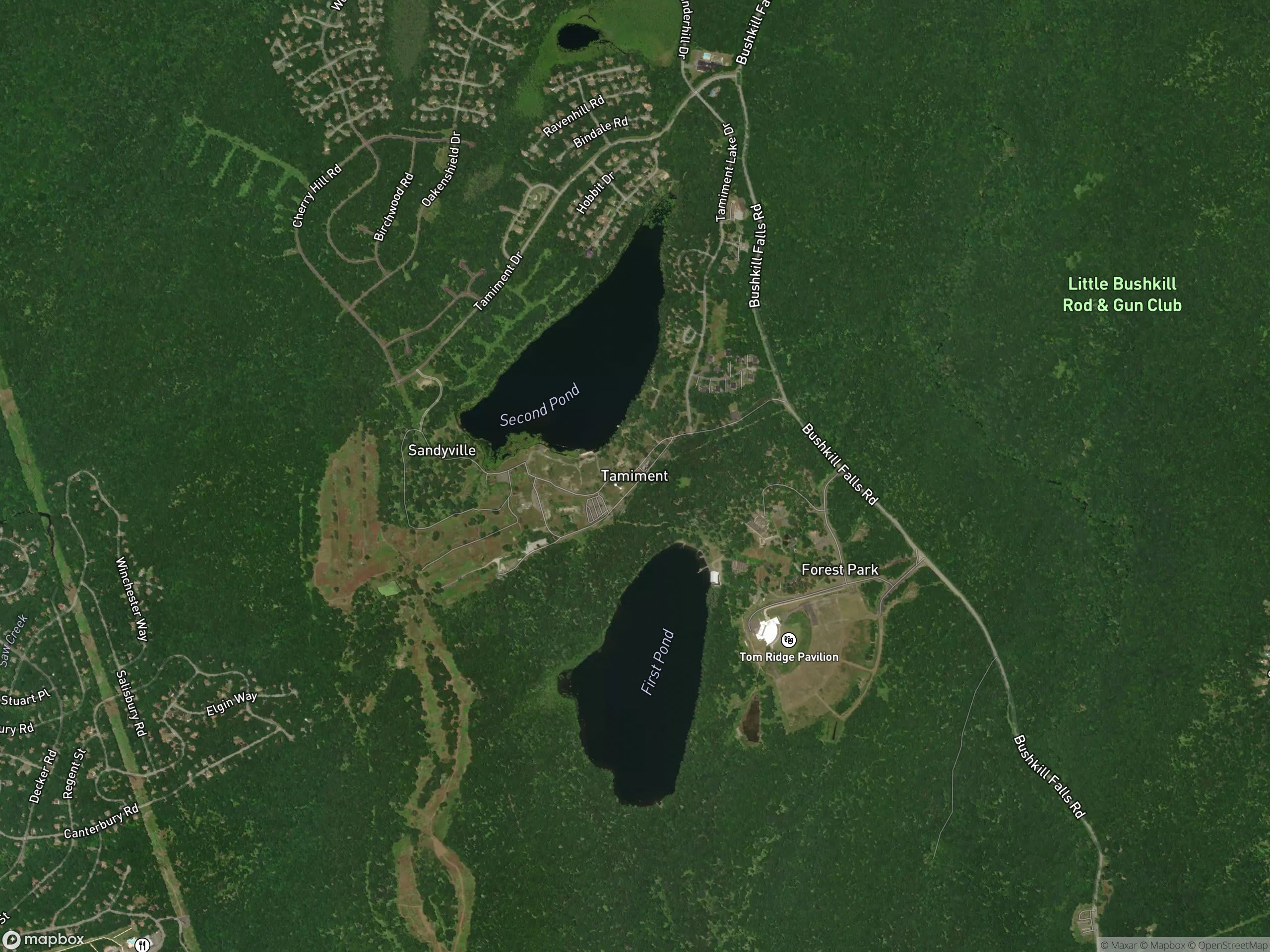 Map of Tamiment