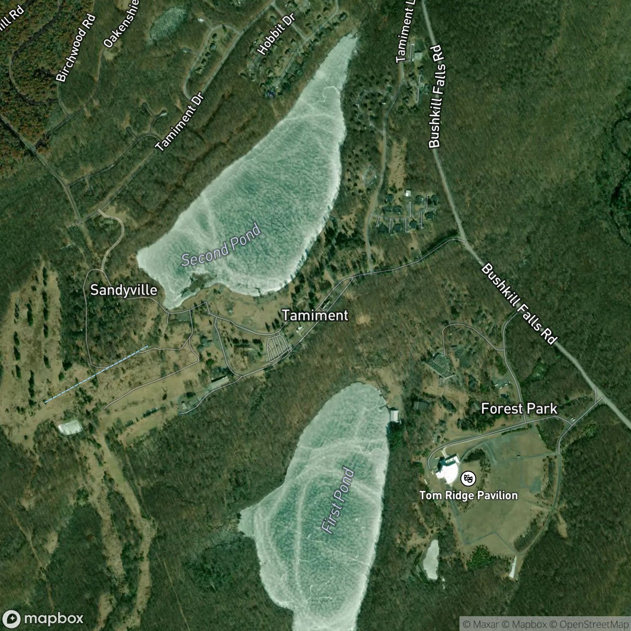 Map of Tamiment