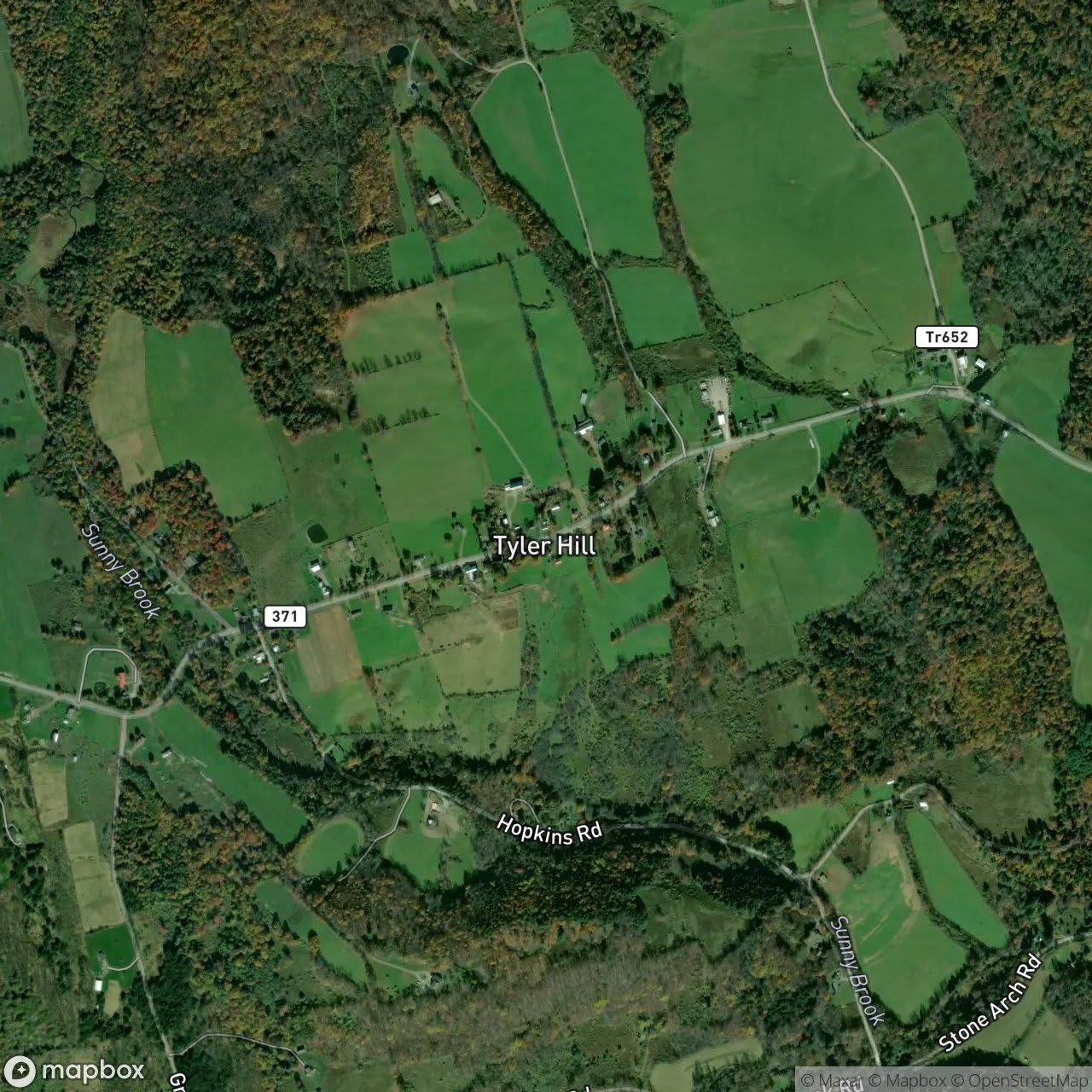 Map of Tyler Hill