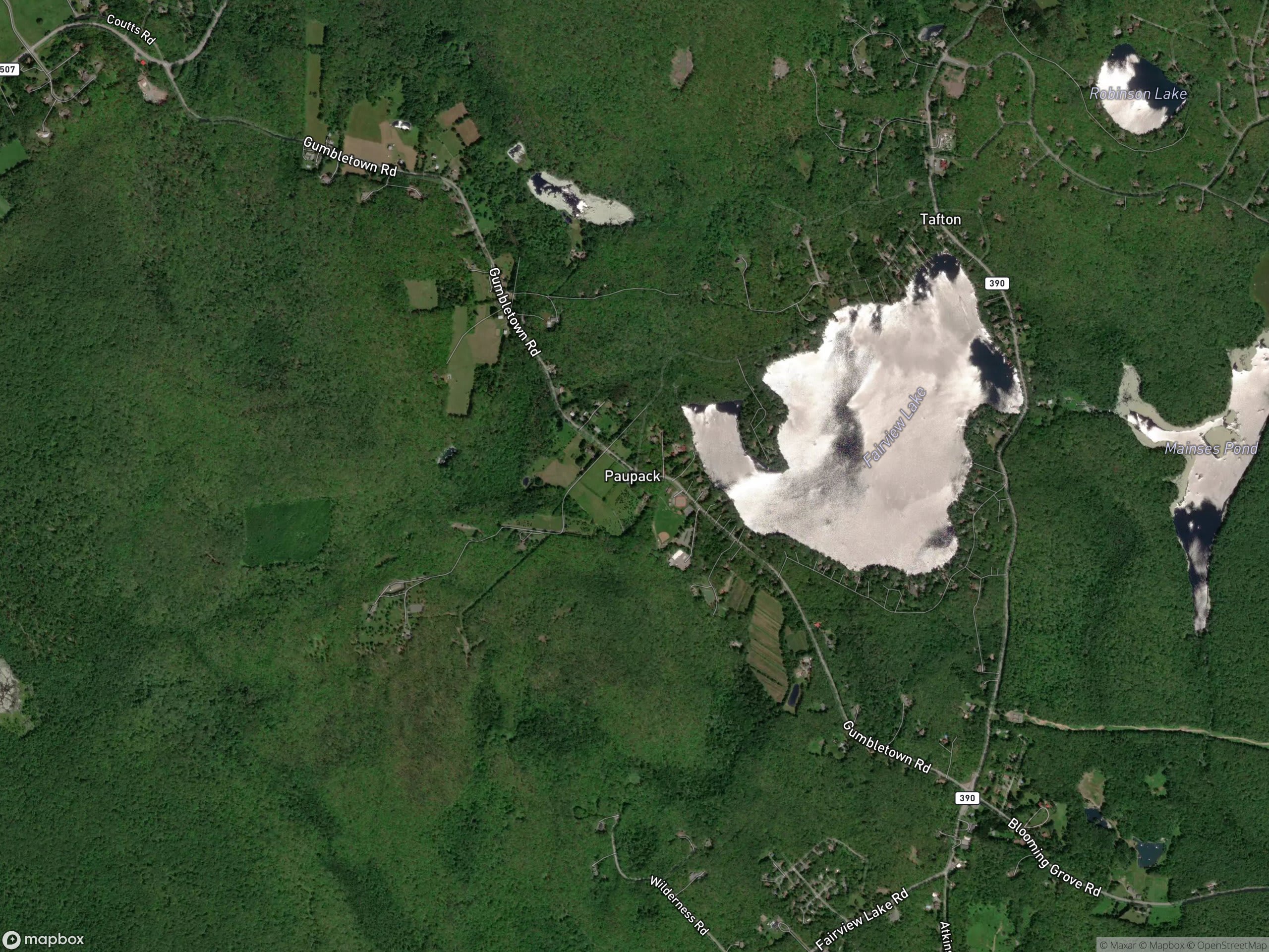 Map of Paupack