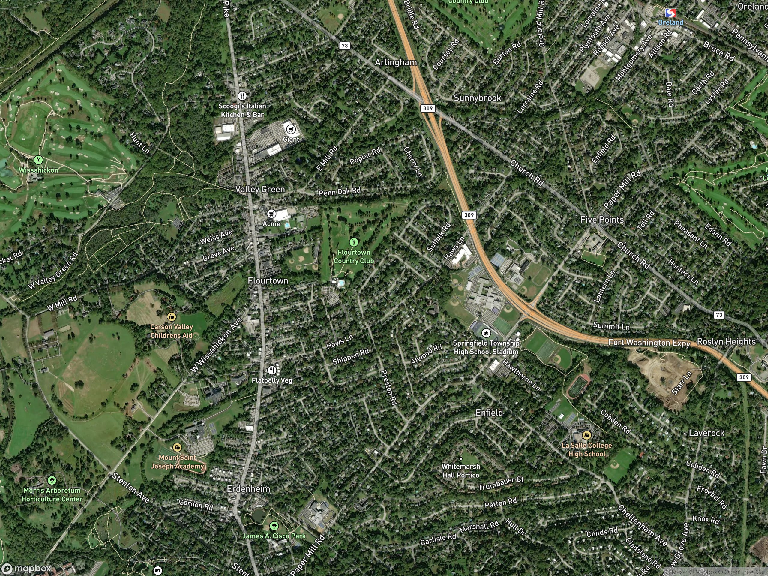 Map of Flourtown