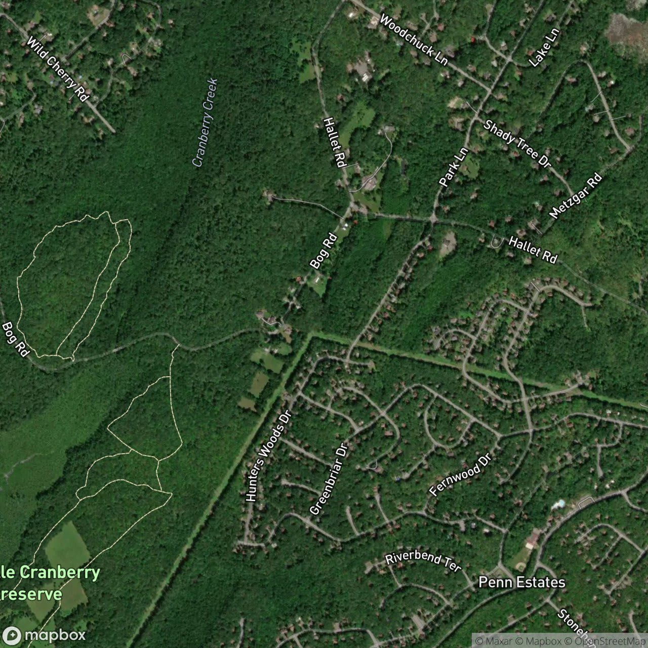 Map of Monroe County