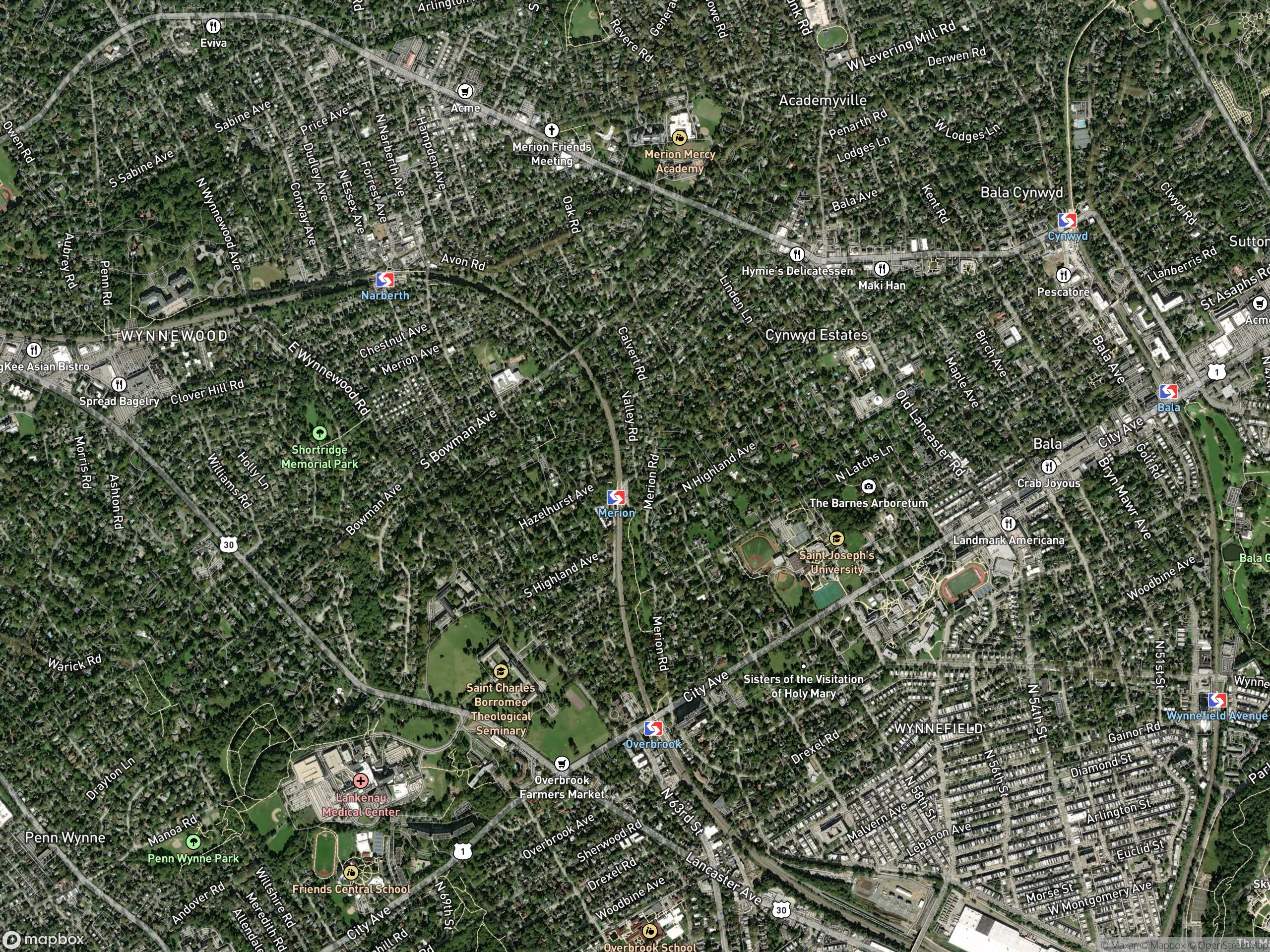 Map of Merion Station