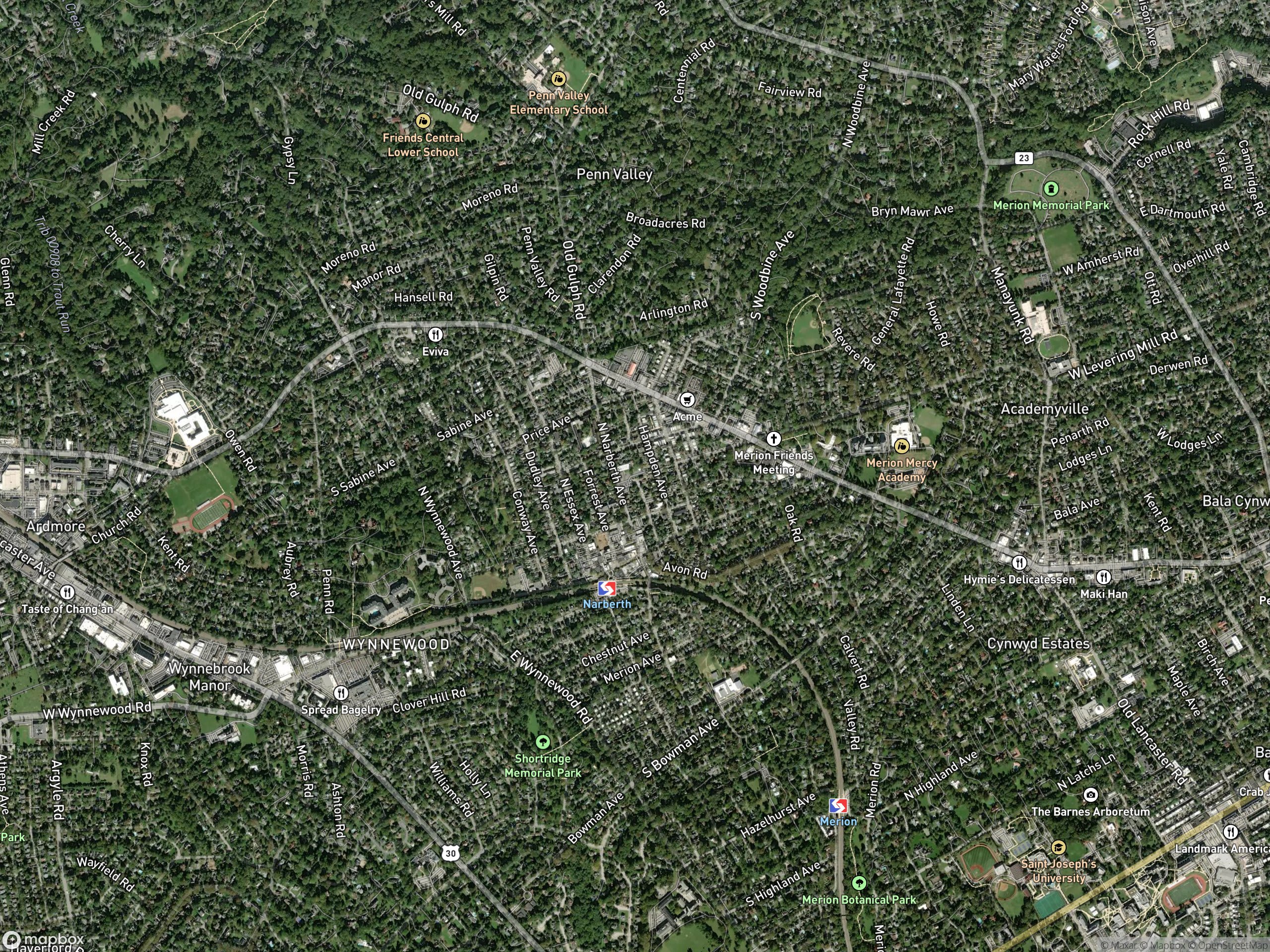 Map of Narberth