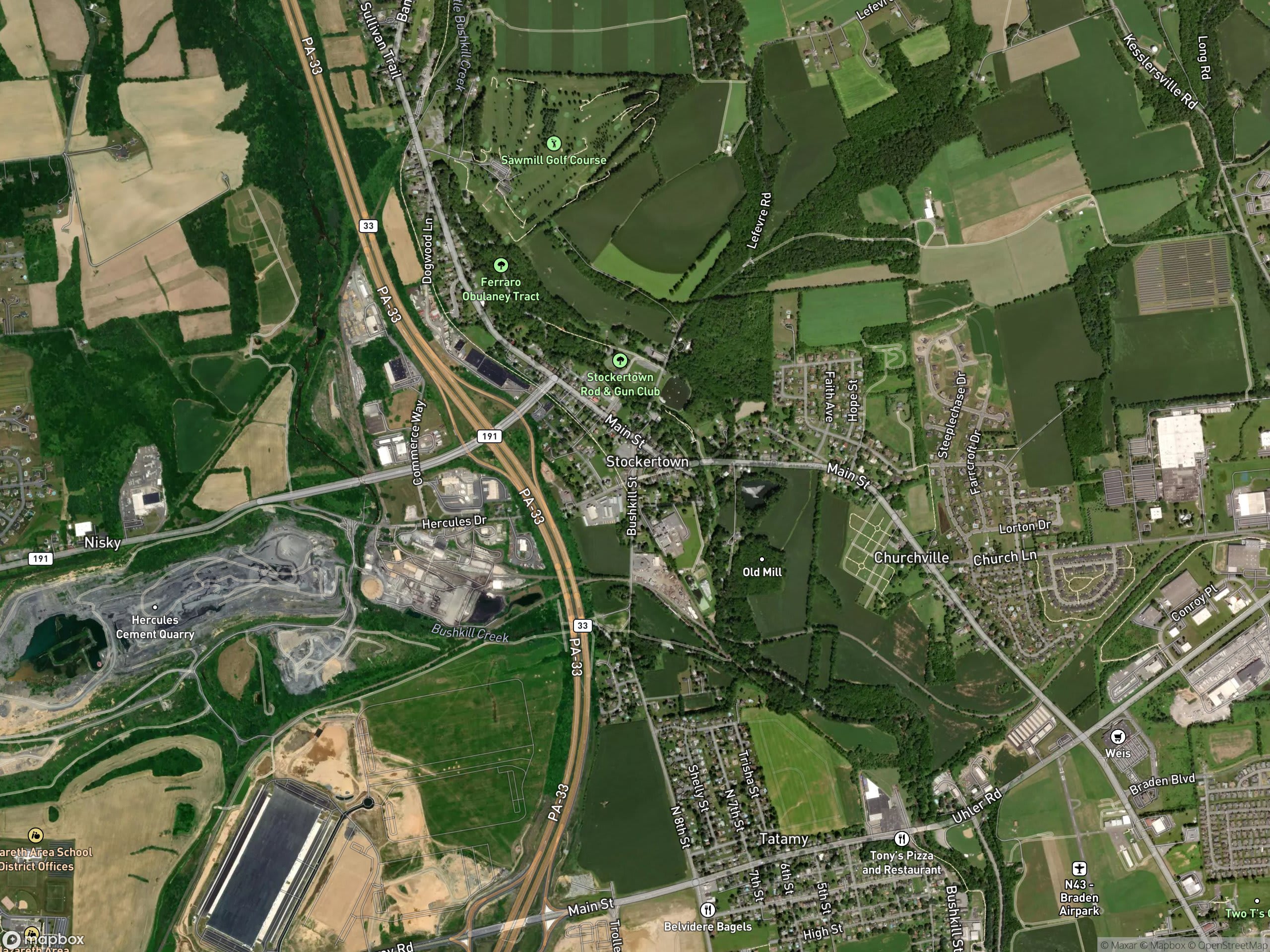 Map of Stockertown