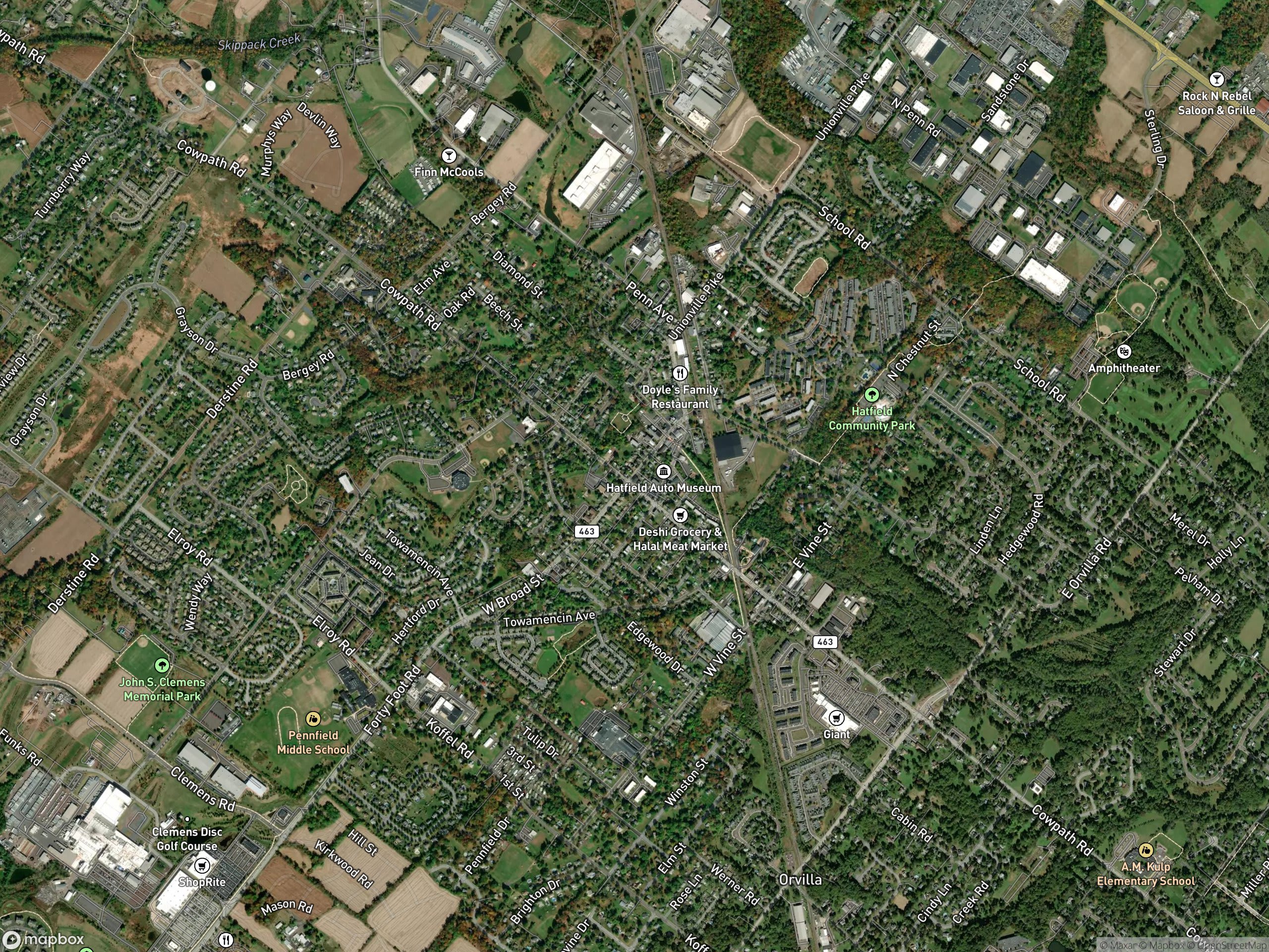 Map of Hatfield