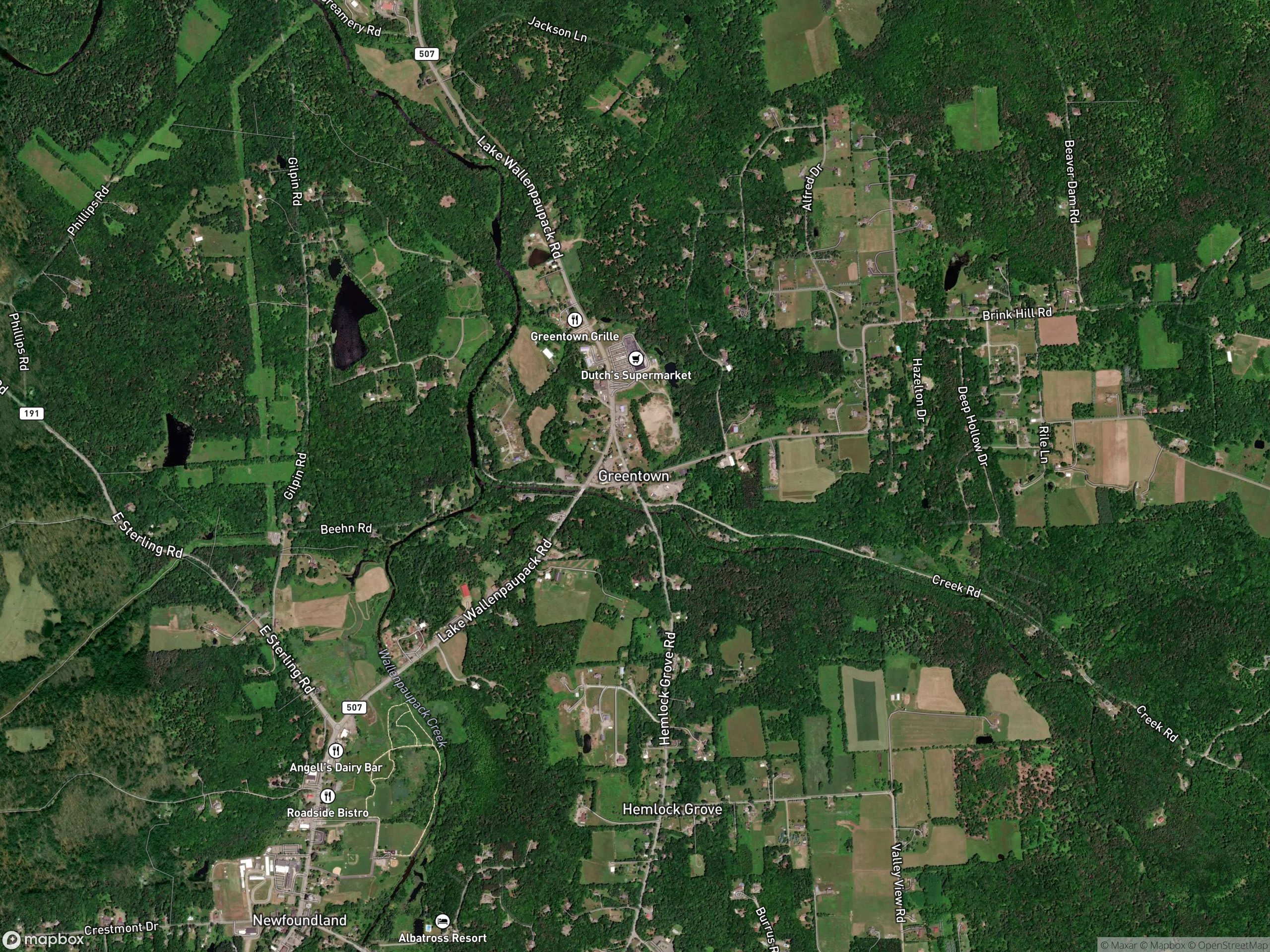 Map of Greentown