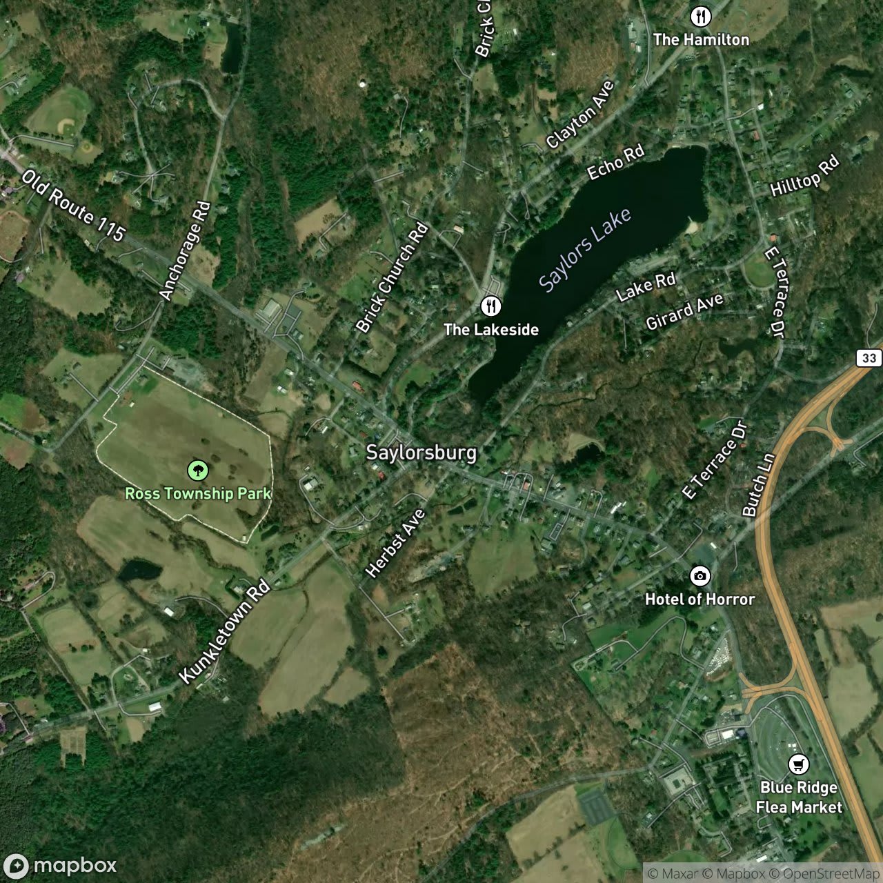 Map of Saylorsburg