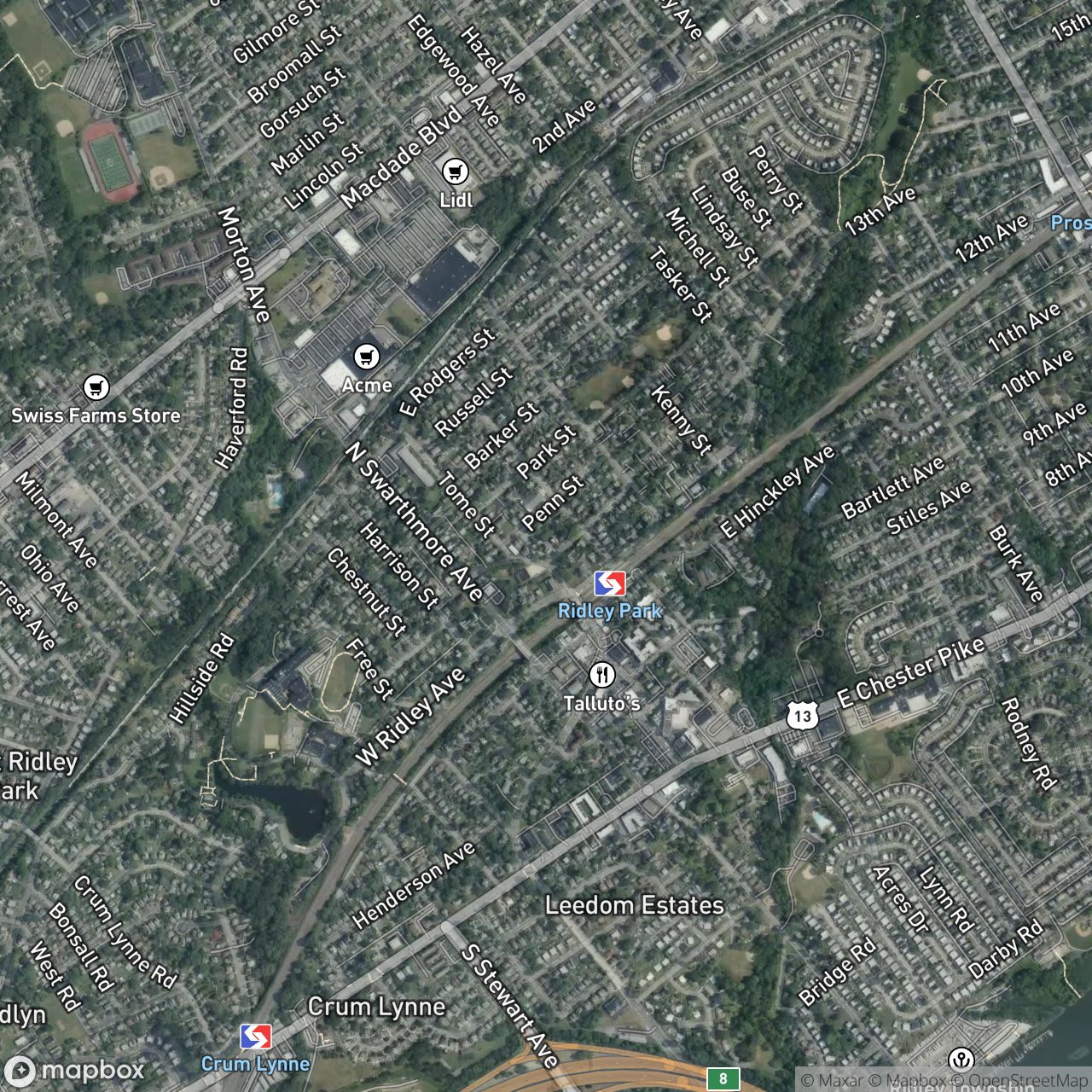 Map of Ridley Park