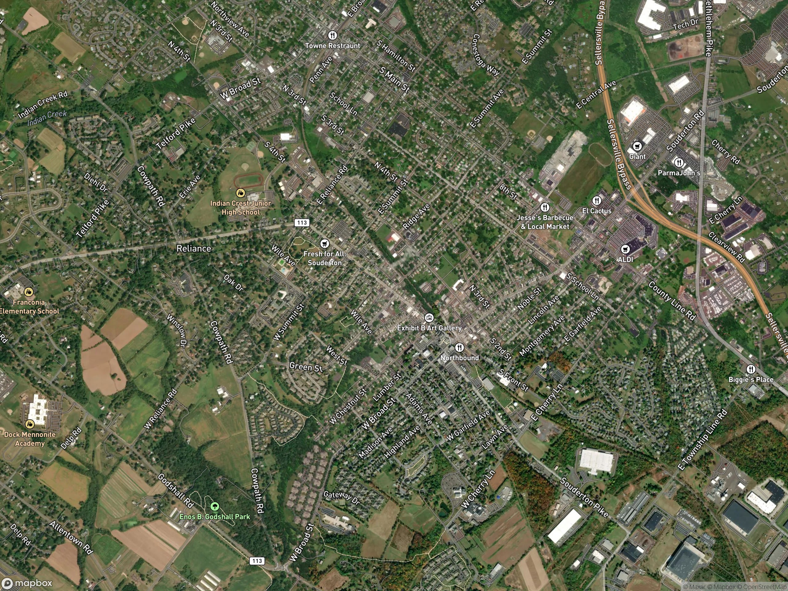 Map of Souderton