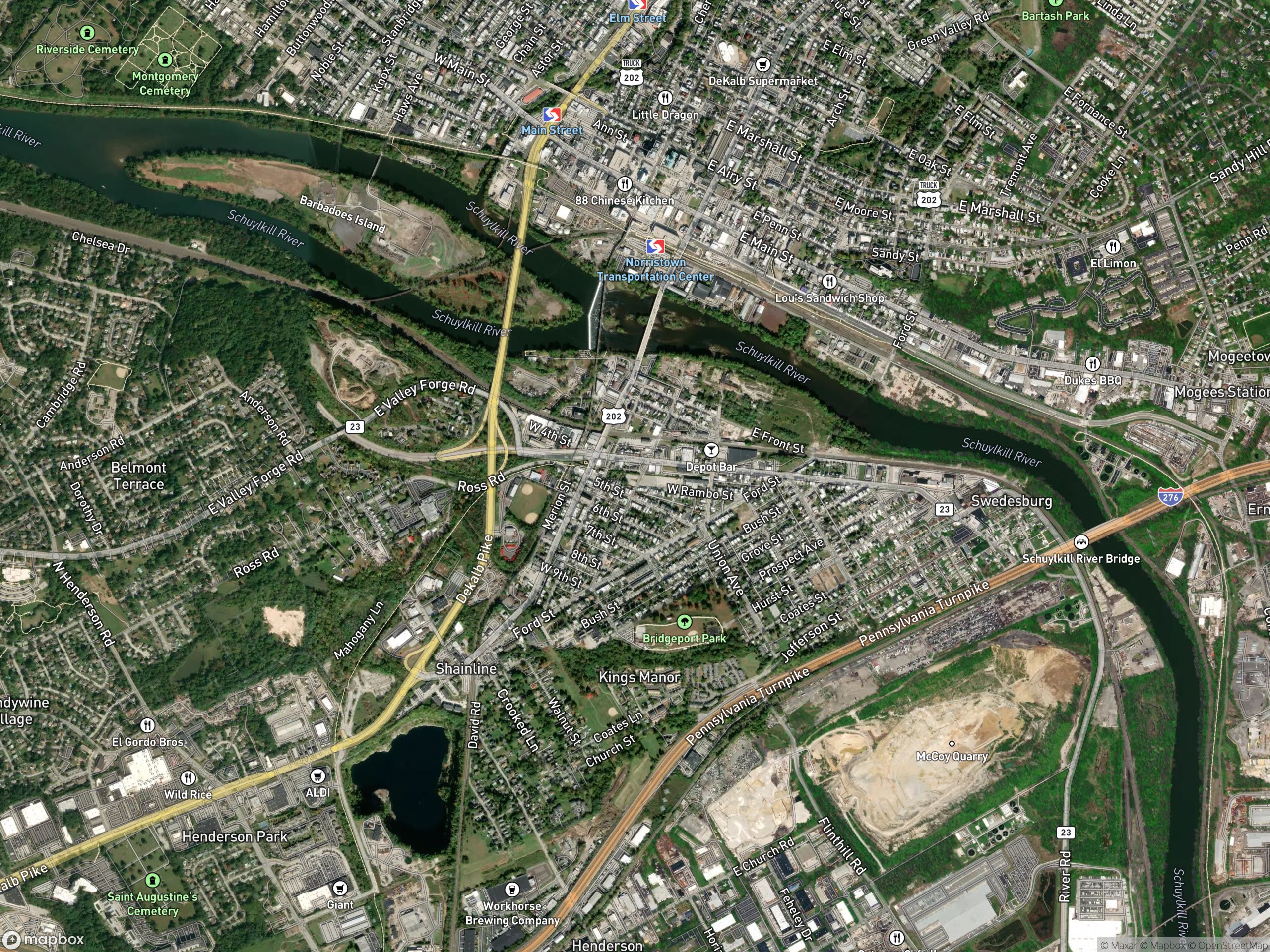 Map of Bridgeport