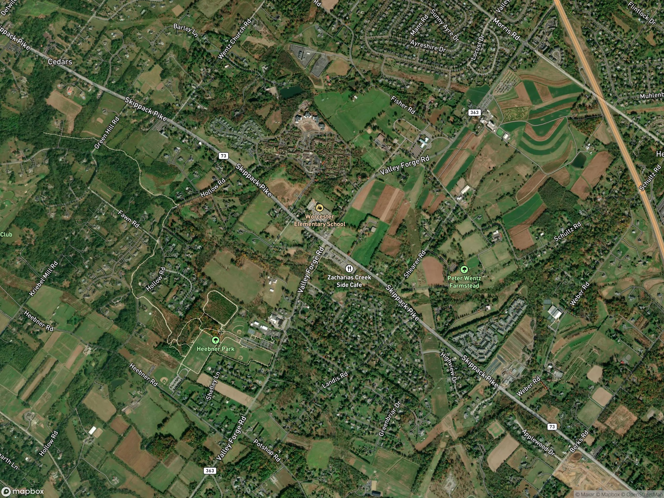 Map of Worcester
