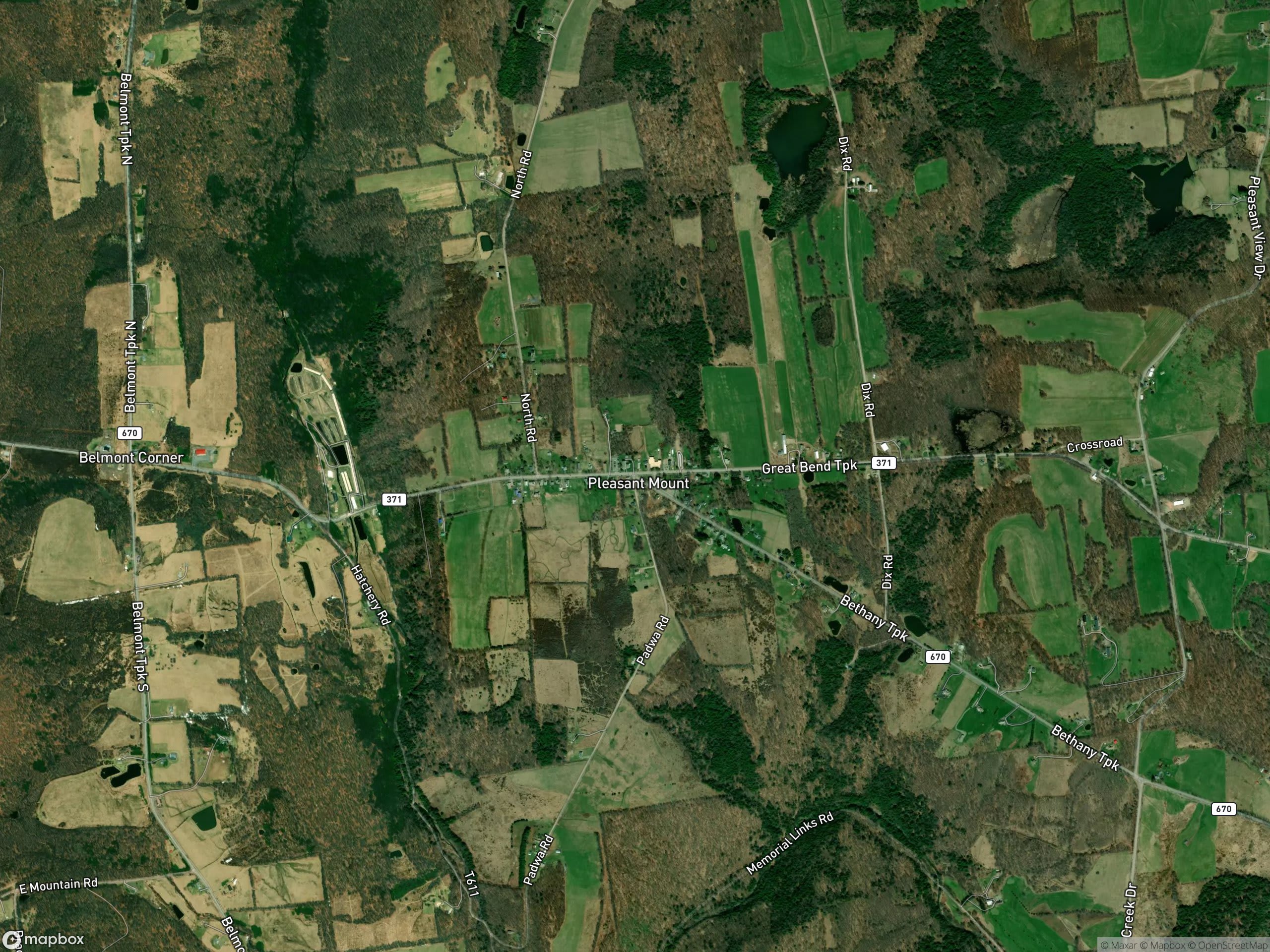 Map of Pleasant Mount