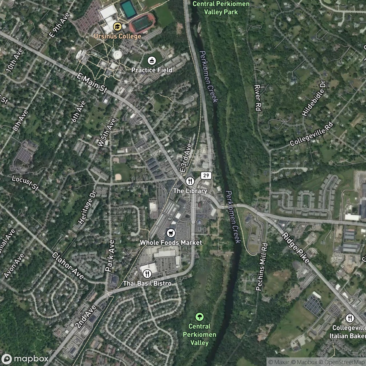 Map of Collegeville