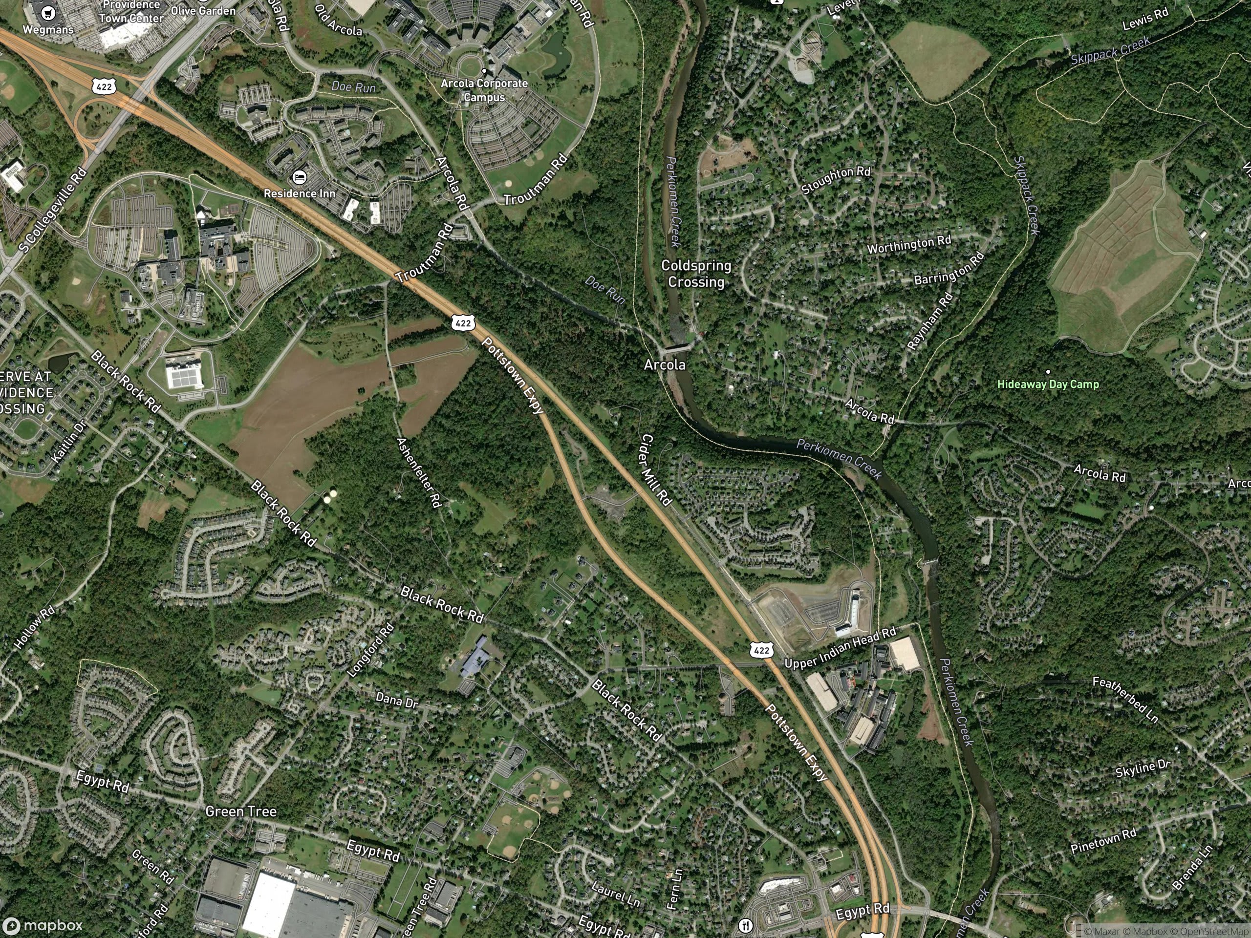 Map of Arcola