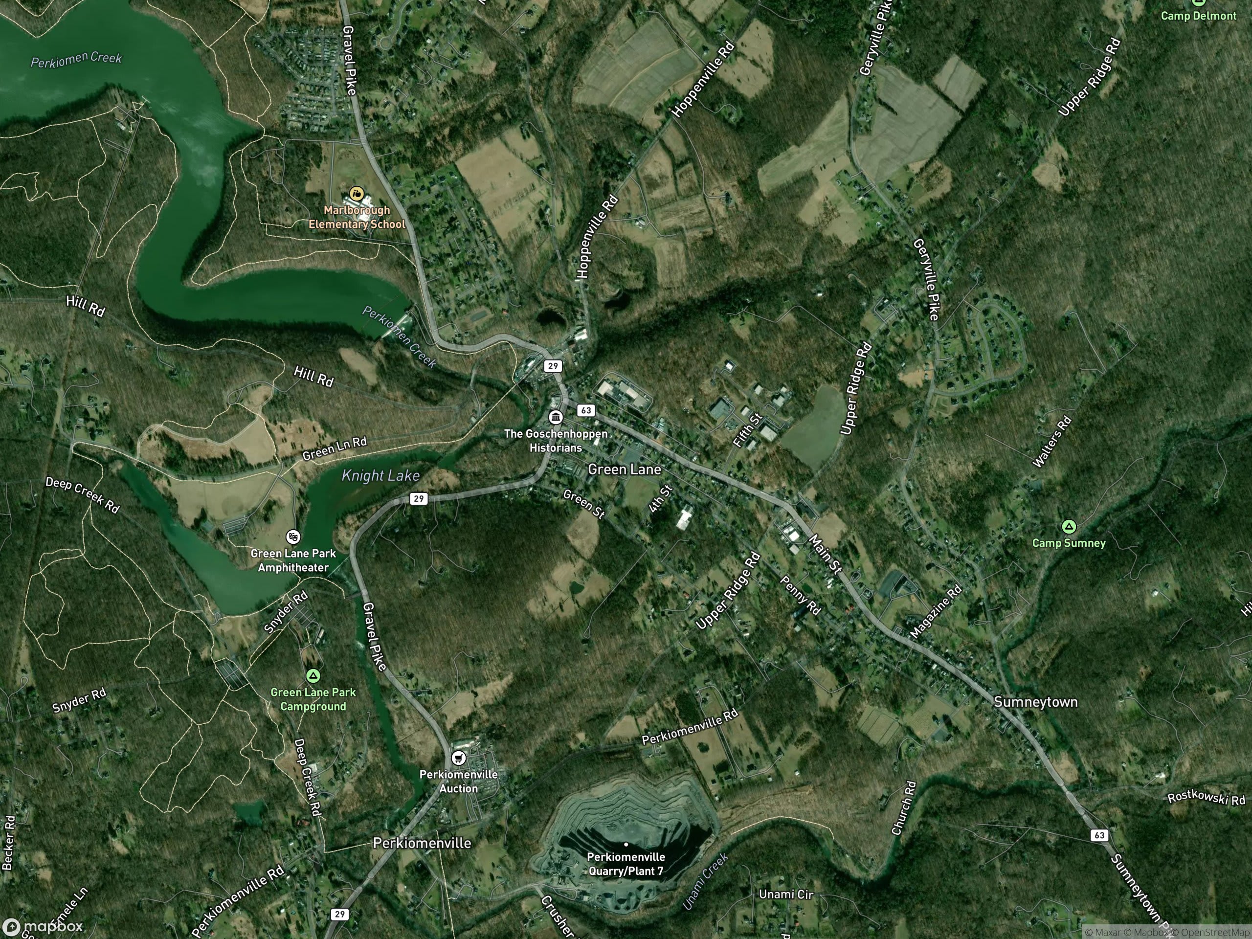 Map of Green Lane