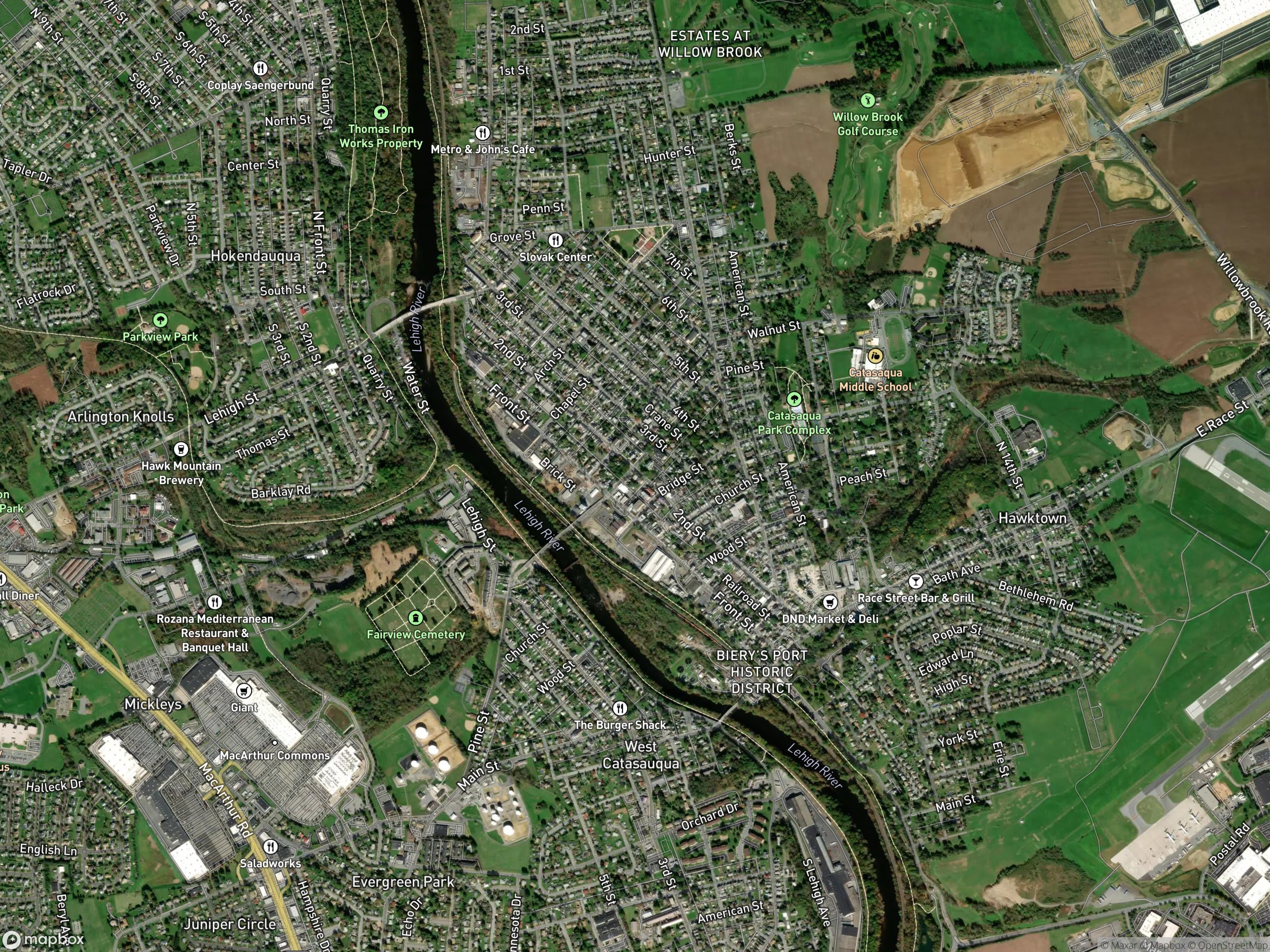 Map of Catasauqua