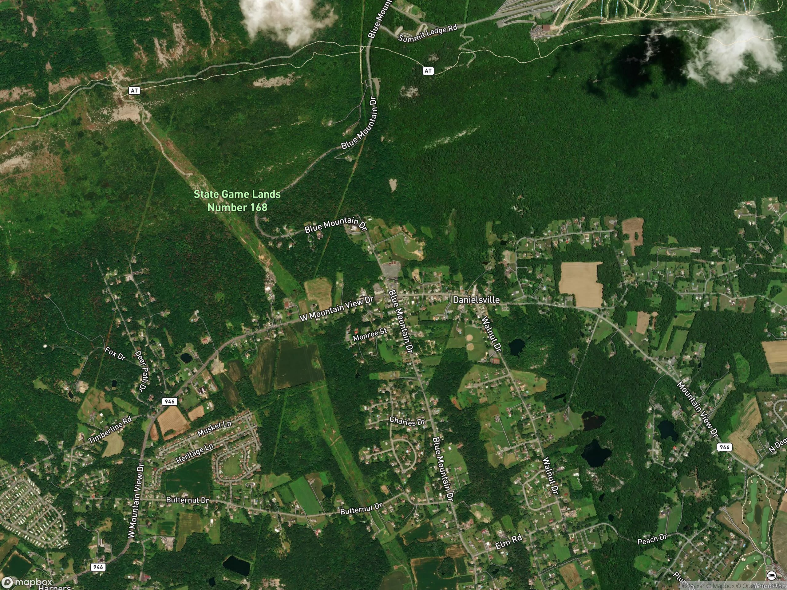 Map of Danielsville
