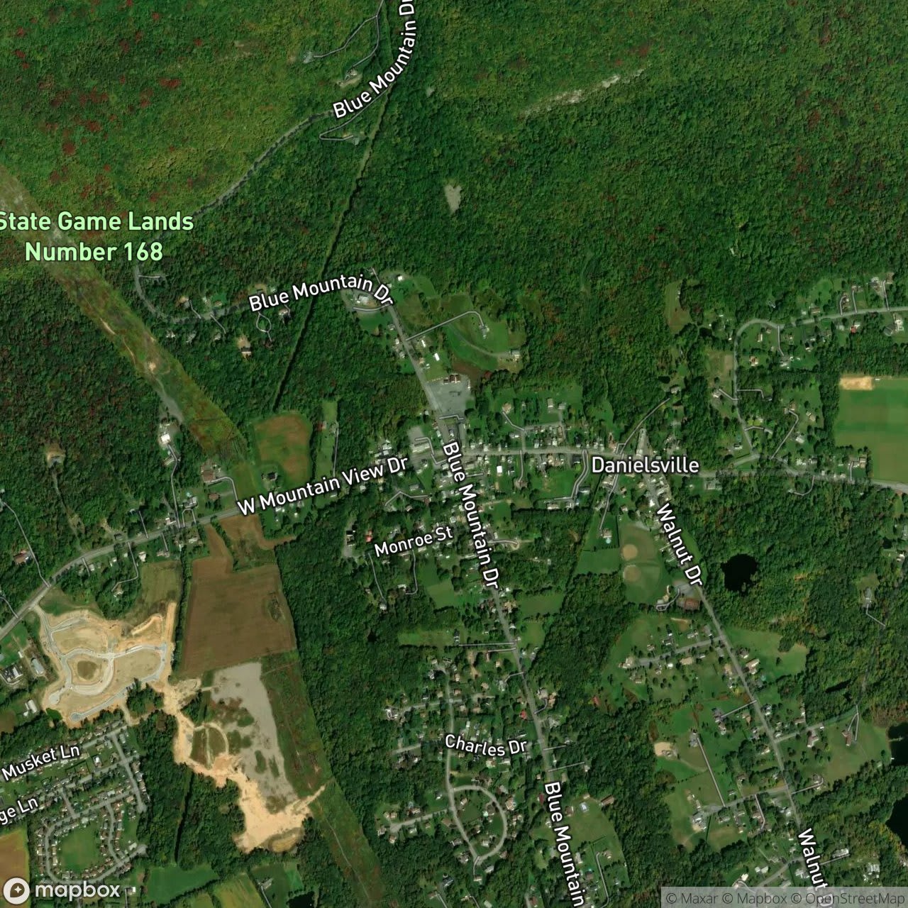Map of Danielsville
