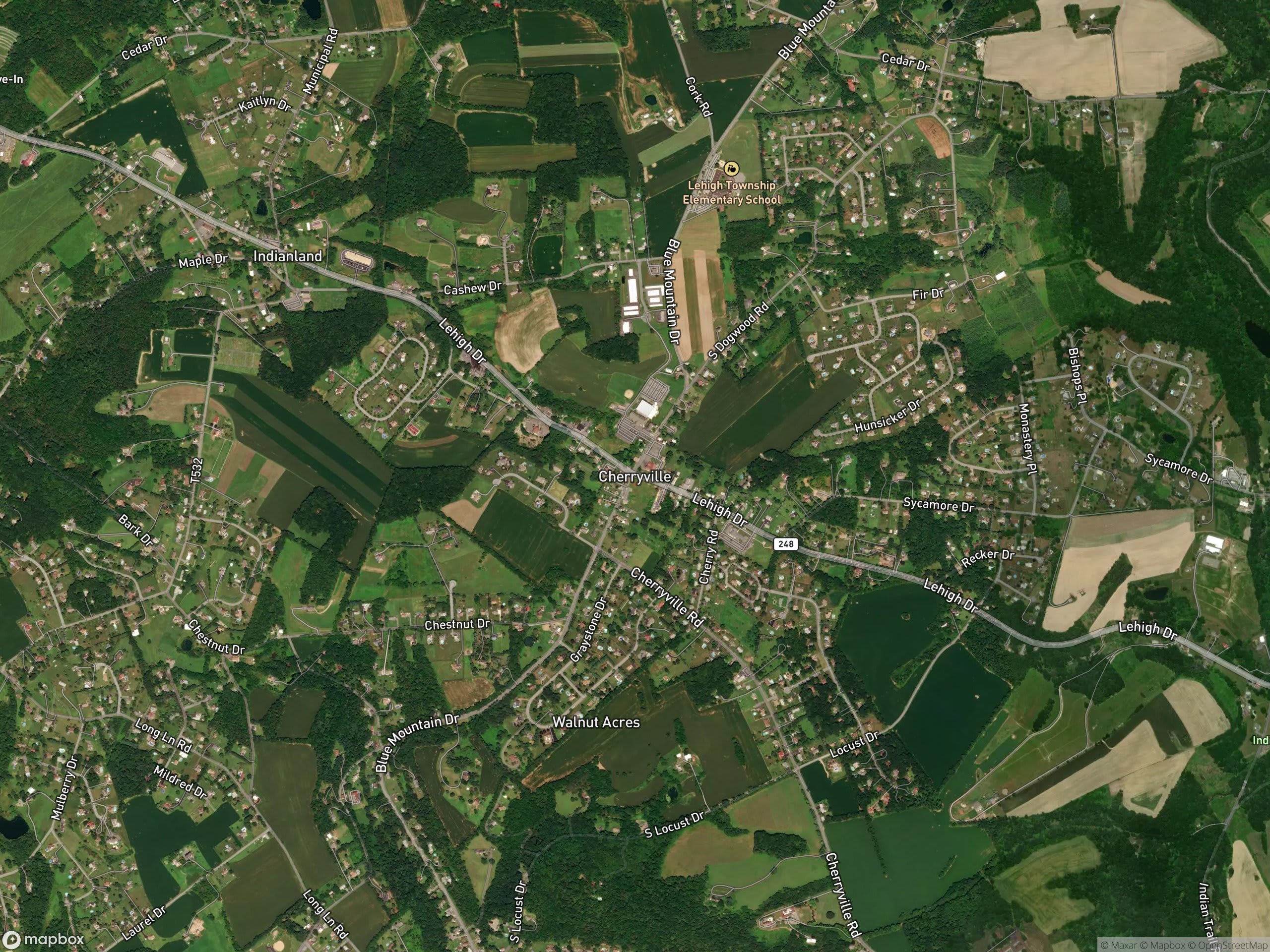 Map of Cherryville